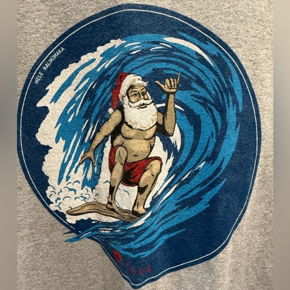 Cova Gray Long Sleeve Surf Graphic Tee - Picture 2 of 4